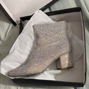 Betsy Johnson Silver Ankle Boots - Women's